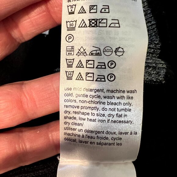 Calvin Klein Black Quarter-Zip Mock-Neck Sweater w Monogram SZ Lrg - Picture 5 of 7